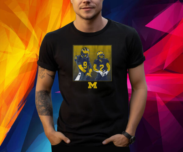 MICHIGAN FOOTBALL: J.J. MCCARTHY & BLAKE CORUM RINGS SHIRT