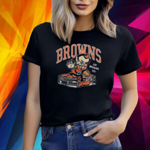 Cleveland Browns Brownie Stiff Arm Stadium Shirt