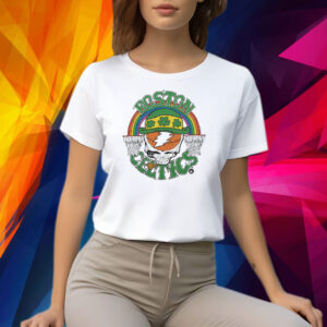 Nba X Grateful Dead X Celtics Skull Shirt