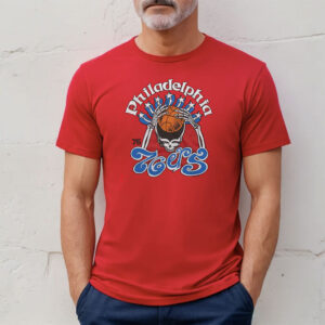 Nba X Grateful Dead X 76ers Skull Shirt