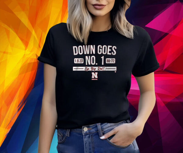 NEBRASKA BASKETBALL: DOWN GOES NO. 1 SHIRT