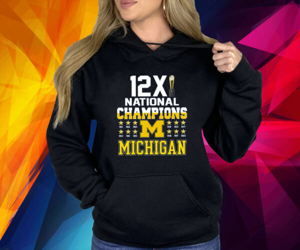 Michigan 12X National Champions Shirt