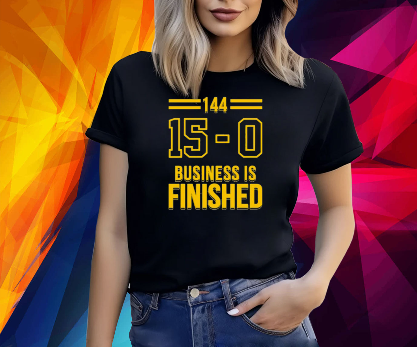 Business Is Finished Triblend Shirt