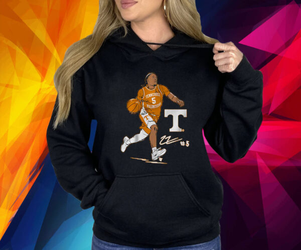 Tennessee Basketball Zakai Zeigler Superstar Pose Shirt