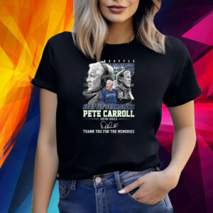 Seahawks Pete Carroll 2010-2023 Thank You For The Memories Shirt