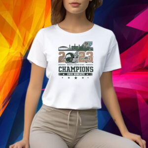 Ohio Bobcats Football 2023 White Design Myrtle Beach Bowl Champions Shirt