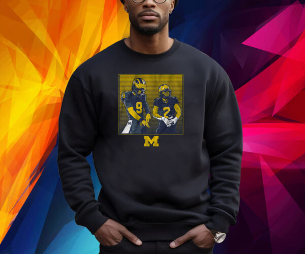 MICHIGAN FOOTBALL: J.J. MCCARTHY & BLAKE CORUM RINGS SHIRT