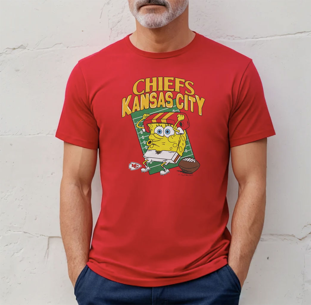 SpongeBob SquarePants x Kansas City Chiefs Shirt