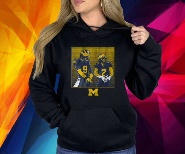 MICHIGAN FOOTBALL: J.J. MCCARTHY & BLAKE CORUM RINGS SHIRT