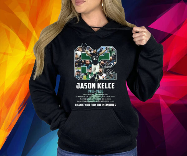 Jason Kelce 2011-2024 Thanks You For The Memories Signature Shirt