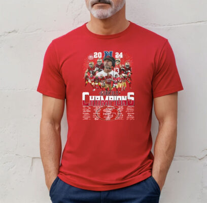2024 San Francisco 49ers Champions Signatures Shirt