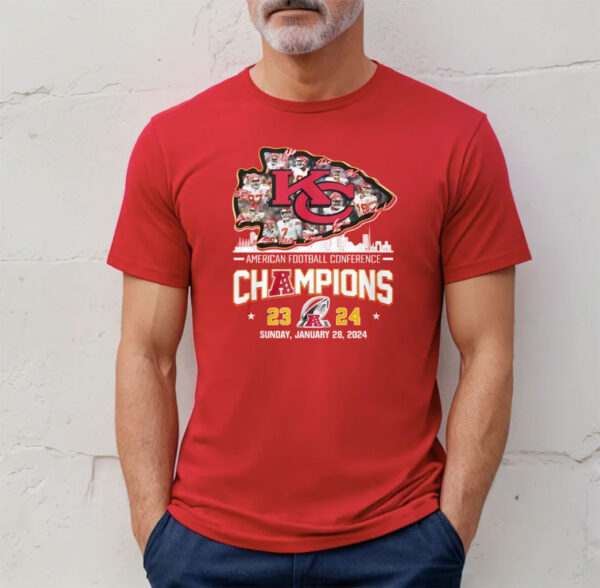 Chiefs American Football Conference Champions Sunday January 28 2024 Shirt