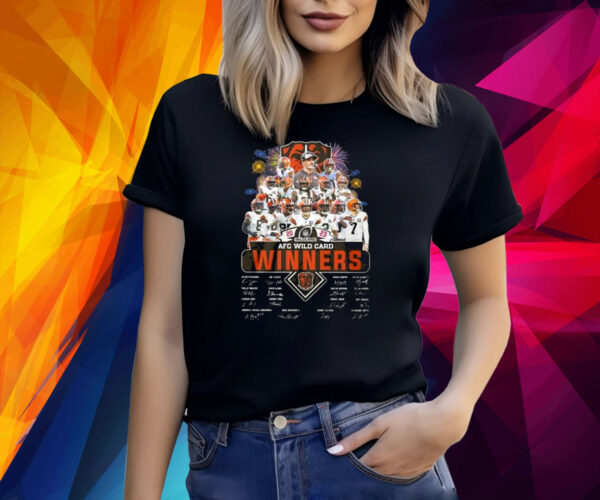 Browns 2023 AFC Wild Card Winner Signature Shirt