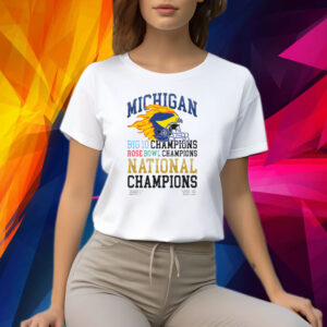Michigan Big Ten Rose Bowl National Champions Barstool Shirt