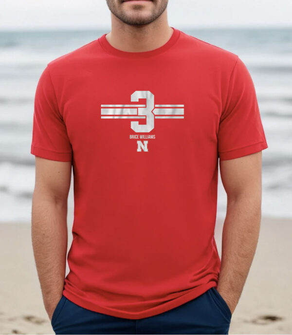 Nebraska Basketball Brice Williams 3 T-Shirt