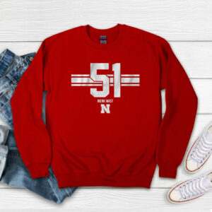 Nebraska Basketball Rienk Mast 51 T-Shirt