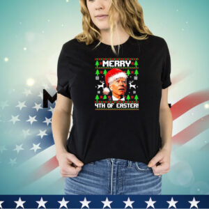 Official Santa Joe Biden merry 4th of easter Christmas shirt