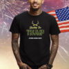 Hunters For Trump 2024 President Camouflage Deer Elk Antlers T-Shirt