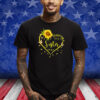Happiness Is Being A Sister Funny Sunflowers Shirt