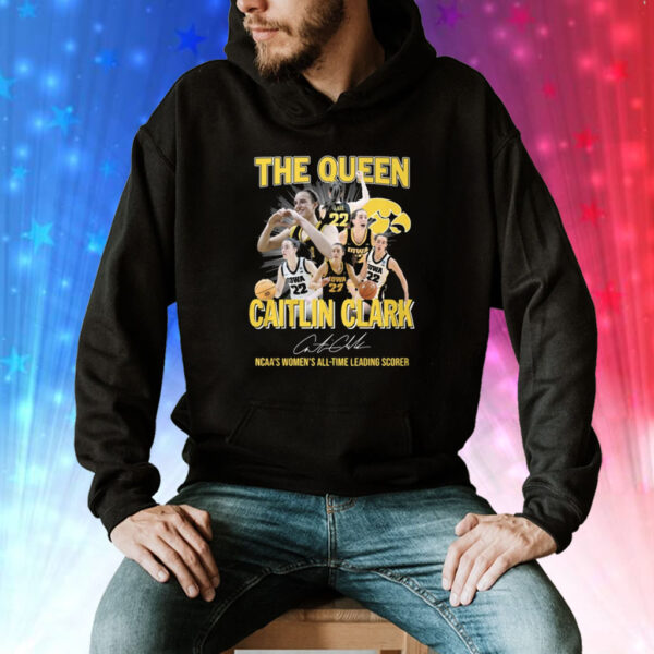 The Queen Caitlin Clark Ncaa’s Women’s All Time Leading Scorer Shirts
