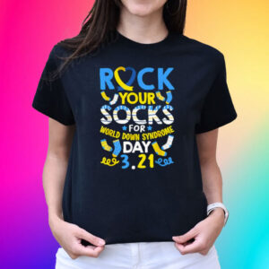 Rock Your Socks Down Syndrome Day Awareness For Boys Girls T-Shirt