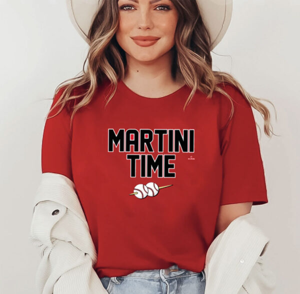 Martini Time Baseball T-Shirt