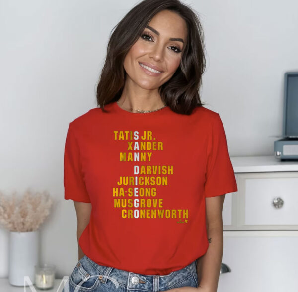 SAN DIEGO NAMES 2024 TEE SHIRT