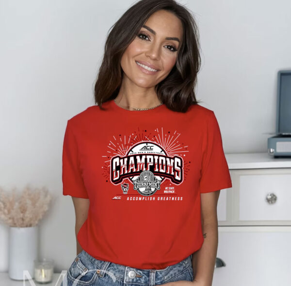 Nc State Wolfpack 2024 Acc Men’s Basketball Conference Tournament Champions Locker Room Shirt