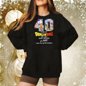 Akira Toriyama 40 years of 1984-2024 thank you for the memories Tee Shirt