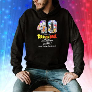 Akira Toriyama 40 years of 1984-2024 thank you for the memories Tee Shirt