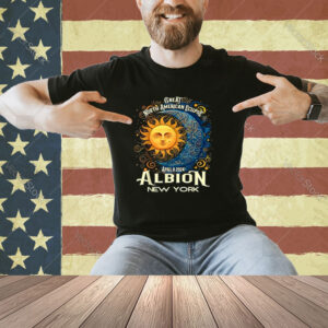 Albion New York 2024 Total Solar Eclipse Celestial Souvenir T-Shirt
