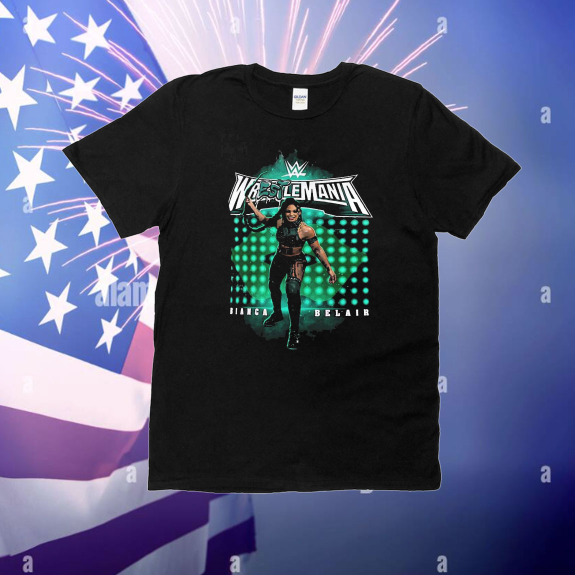 Bianca Belair Wrestlemania 40 Graffiti t-shirt