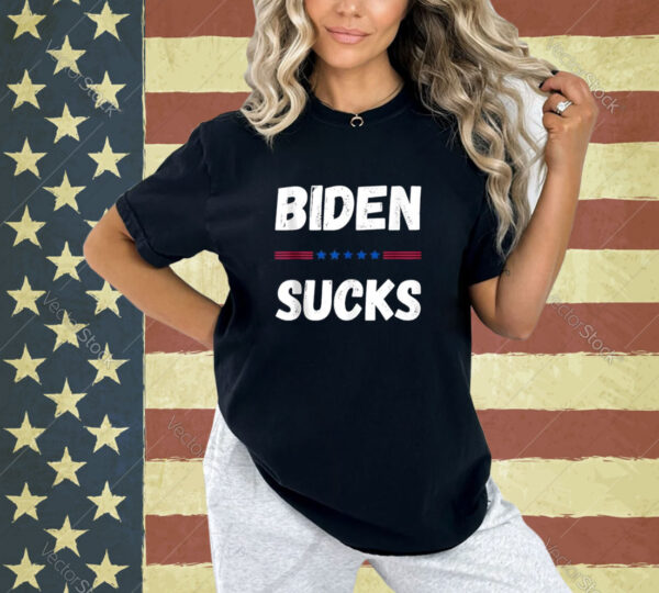 Biden Sucks Anti Biden Idiot Funny Political humor Tank Top