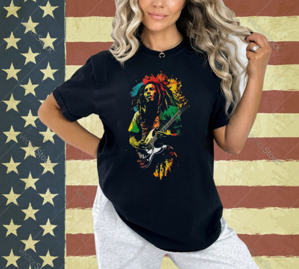 Bob Marley Rocking Out Unisex T-Shirt