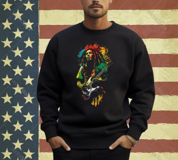 Bob Marley Rocking Out Unisex T-Shirt