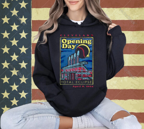 Cleveland Opening Day 2024 Total Eclipse April 8 2024 shirt