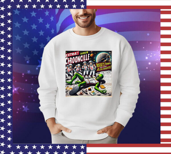 Extra Chrooncille Rockets Trimph Orr Over Alien Invaders Shirt