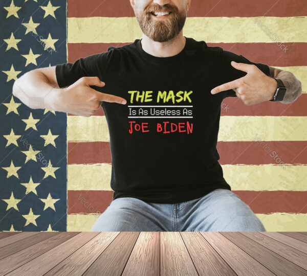 Funny Anti-Biden Covid-19 Mask Joe Biden Democracy President T-Shirt