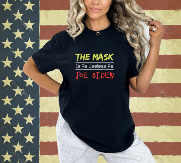 Funny Anti-Biden Covid-19 Mask Joe Biden Democracy President T-Shirt