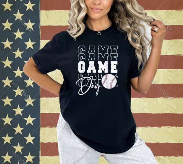 Game Day Vibes Baseball Shirt Girls Mom Baseball Life T-Shirt