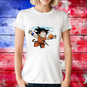 Goku from Dragon Ball in the style of Nirvana’s Nevermind T-Shirt