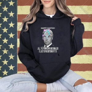 Happy Easter Biden's Easter Eggs & Small Chips Messy Bun Fun Pullover Hoodie