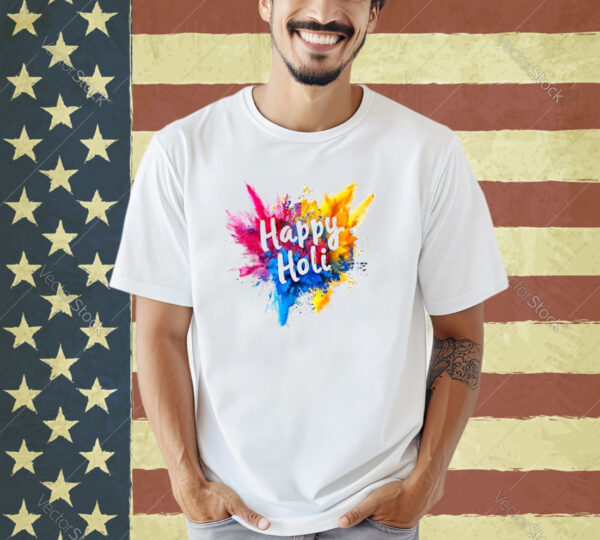 Happy Holi For Women Men Kids Color India Hindu Gifts T-Shirt