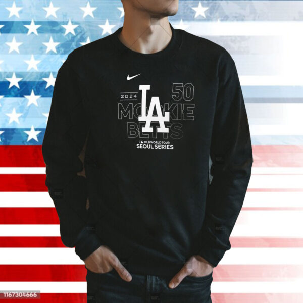 Mookie Betts Los Angeles Dodgers 2024 MLB World Tour Seoul Series Player Shirt