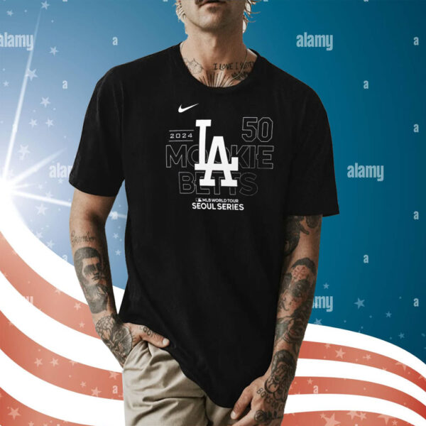 Mookie Betts Los Angeles Dodgers 2024 MLB World Tour Seoul Series Player Shirt