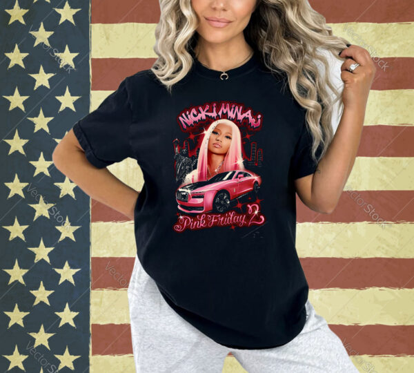 Nicki Minaj Vintage Shirt, Pink Friday 2 Airbrush Nicki Minaj Shirt