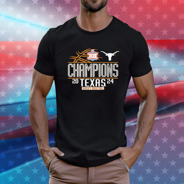 Texas Longhorns 2024 Big 12 Women’s Basketball Conference Tournament Champions T-Shirt