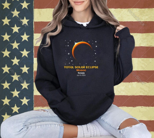 Total Solar Eclipse of April 8, 2024 in Mason, Texas TX T-Shirt