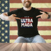 Vintage USA Flag Ultra Maga Proud Anti Biden Pro Trump 2024 T-Shirt