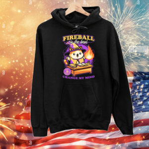 Wizard Cat Fireball Is The Best Change My Mind t-shirt